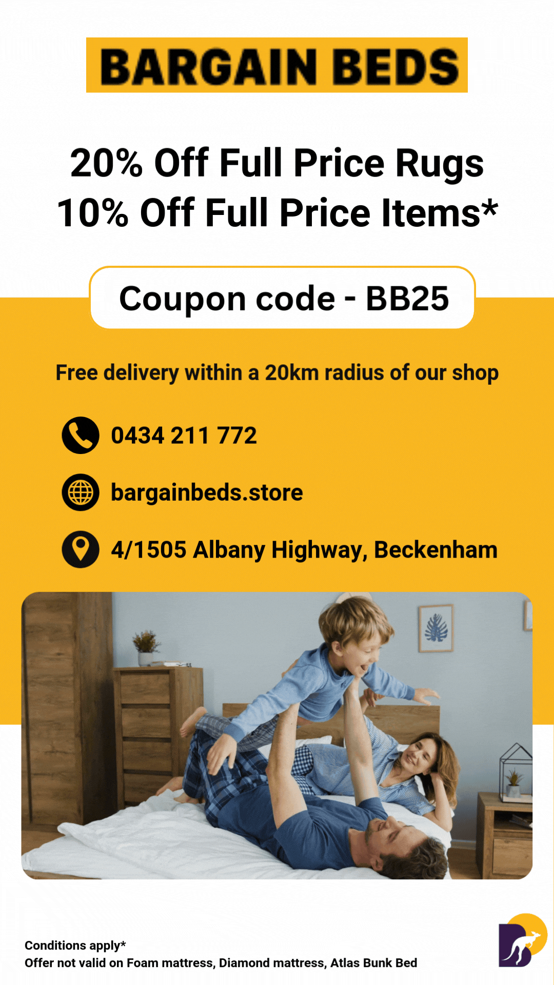 Bargain Beds -1080x1920- BoostOn Mobile ad