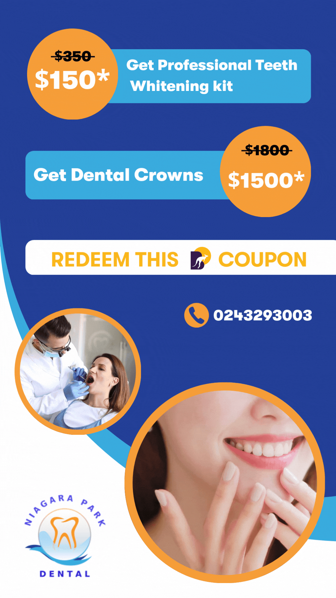Niagra Park Dental-1080x1920- BoostOn Mobile ad